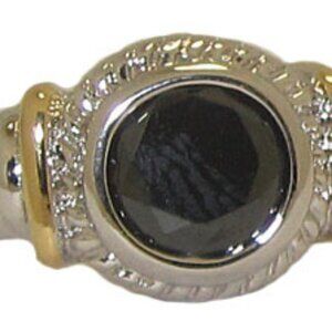 Cable ring CZ black pink champagne purple white gold CHOICE NWT